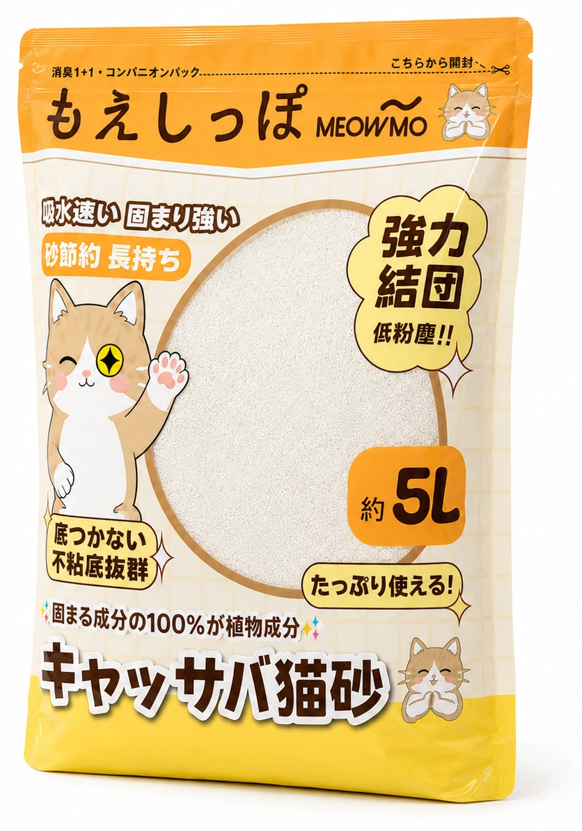 純キャッサバ猫砂