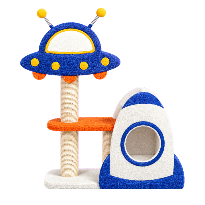 星空さんぽ UFO型キャットタワー|ロケット